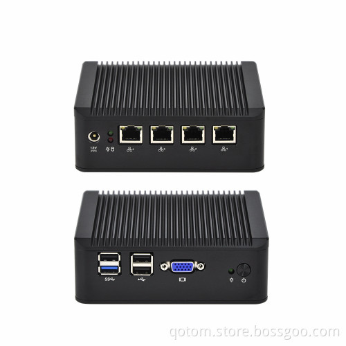 2017 4X Lan 4X USB Qotom-Q190G4 J1900 Quad Core processor Fanless VGA,using pfsense as router/ firewall
